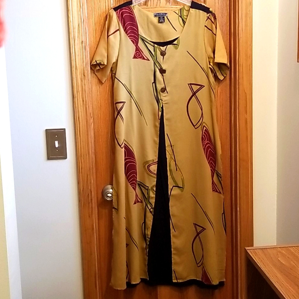 Global Ilusion Whole Dress Vinatage 1980's Small